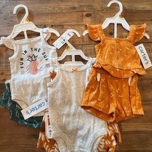 Lot of 4 Baby Girl Carter’s Outfits
